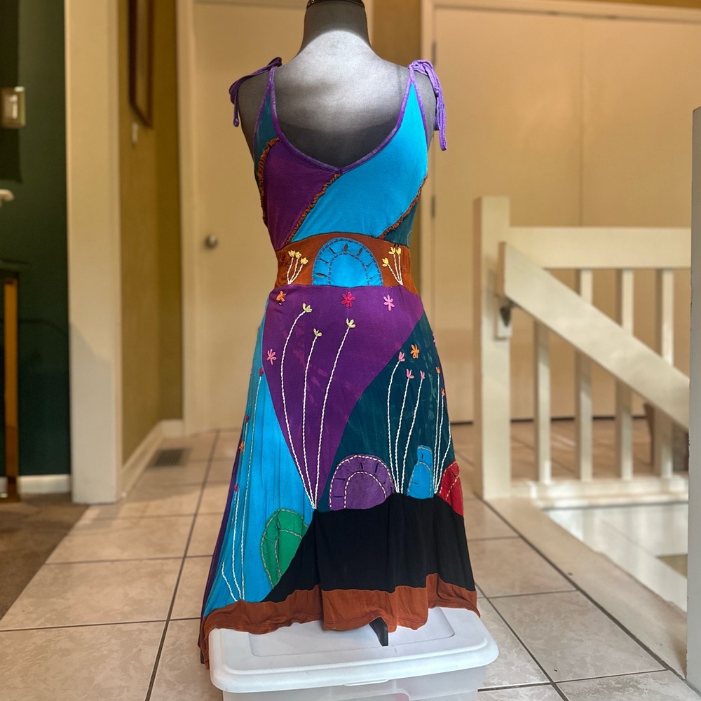 Purple and Blue Rising International Dress